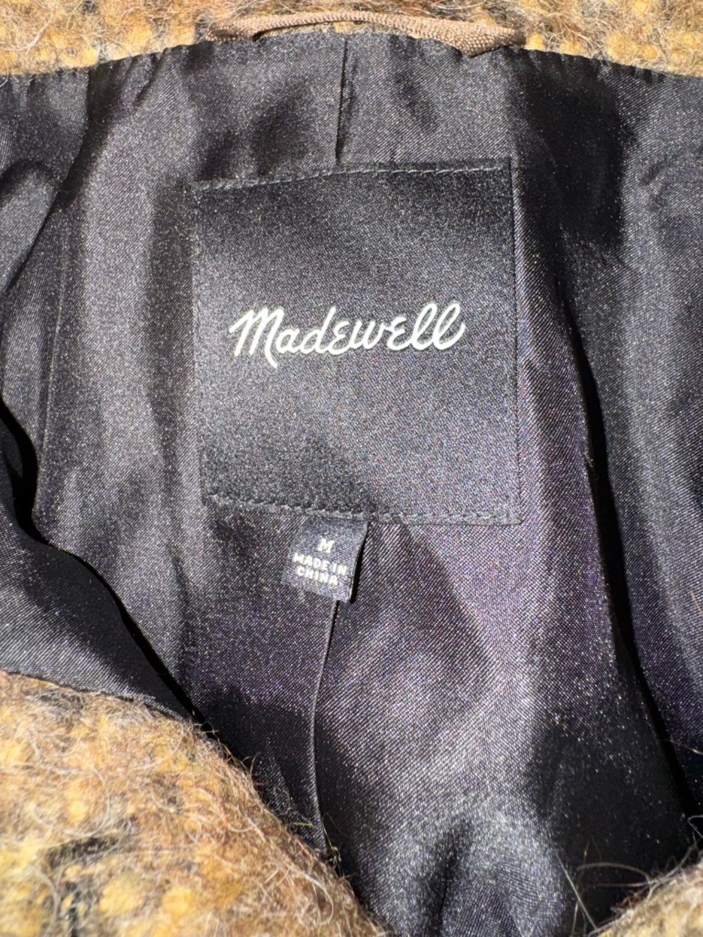 Madewell Brown Ombre Teddy Button-Up Jacket - Picture 3 of 3